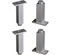 DXEAIN Furniture Legs,Table Leg,Set of 4,Aluminum Alloy Height Adjustment Replacement,for Home Diy,