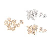 DXEHSEUY 10 colgantes de aleación de cristal con diamantes de imitación para bricolaje, accesorios de joyería A