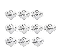 DXEHSEUY 10 collares de corazón, pulseras, colgantes, para hacer joyas
