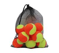 DXEHSEUY 12 pelotas de tenis prácticas para actividades de entretenimiento en interiores, color naranja y amarillo