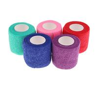 DXEHSEUY 5 cintas cohesivas para mascotas, caballo, perro, gato, cachorro, no tejido, para heridas veterinarias, talla M