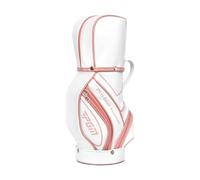 DXEHSEUY Bolsa de transporte para pelotas de golf, soporte para camisetas de golf para hombres, accesorios deportivos al aire libre, blanco y rosa