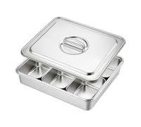 DXEHSEUY Chafing Buffet - Juego de utensilios de cocina para banquetes, condimentos de cocina, 6 compartimentos