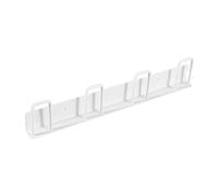 DXEHSEUY Ganchos para colgar tazas de pared, soporte de secado para cocina, 4 ranuras, color blanco