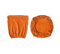 DXEHSEUY Jacquard - Juego de fundas para sillas de oficina, color naranja, universal