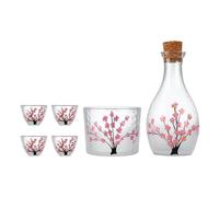 DXEHSEUY Juego de ollas para sake de estilo japonés para oficina, comedor, mesa de picnic