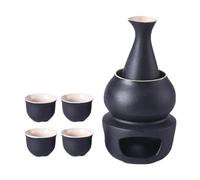 DXEHSEUY Juego de tazas de cerámica para sake con calentador de cerámica de porcelana para el hogar