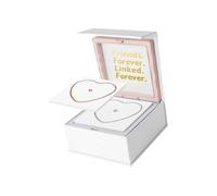 DXEHSEUY Kit de pulsera permanente portátil para aniversario, fecha, actividad, día de San Valentín, 1 plata, 1 oro, 12 x 12 x 5 cm, 12x12x5cm, Plástico, como se muestra en la