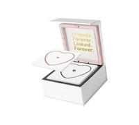 DXEHSEUY Kit de pulsera permanente portátil para aniversario, fecha, actividad, día de San Valentín, 1 plata, 1 oro, 12 x 12 x 5 cm, 12x12x5cm, Plástico, como se muestra en la