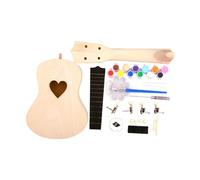 DXEHSEUY Kits de ukelele DIY para niños principiantes, 4 cuerdas, pintura de madera, construye tu propio