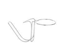 DXEHSEUY Soporte para cubo de hielo de escritorio, para cocinar al aire libre, camping, plateado, 40 x 17 cm