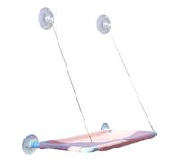 DXEHSEUY Sunbath - Percha colgante para ventana de gato, hamaca con ventosa para mascotas, perro, rosa, 30 x 54 cm