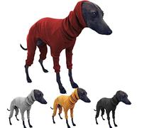 DXFWYTZQ Abrigo de invierno para perro, chaqueta ajustada con capucha para perro, suéter para perro, ropa para perro, suéter de cuello alto de galgo, camiseta cálida para mascotas para galgo, zorra