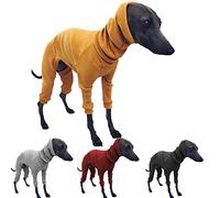 DXFWYTZQ Abrigo de invierno para perro, chaqueta ajustada con capucha para perro, suéter para perro, ropa para perro, suéter de cuello alto de galgo, camiseta cálida para mascotas para galgo, zorra