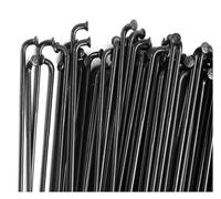 Dxhntskxo 1423 Triple Butted foyBicycle Spokes, J-Bend & Straight Pull 14G 2.0 mm, Black Stainless Steel for Professional & Road Bike Wheel Building, High Performance Cycling (J-Bend 40pcs)