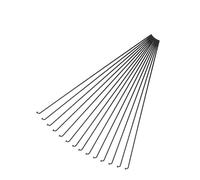 Dxhntskxo 14G J-Bend FoyBicycle Spokes 135-305 mm - Puntos negros de acero de alta resistencia con pezones para reparación de bicicletas de carretera y montaña (otra longitud)