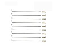 Dxhntskxo 37 unidades de 13 G E-Bike Spokes & Nipples, 2,23 mm Galvanised Steel Custom Length 70-300 mm, Heavy Duty Electric foyBicycle Spoke Set for Wheel Repair & Rebuild(Length 147 mm)