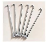 Dxhntskxo 8G Heavy Duty Motorcycle Spokes 36pcs - 4.0mm J-Bend Off-Road for Electric Bike & Dirt 45# Steel FoyBicycle Wheel Kit (4.0 x 155 mm Silver)