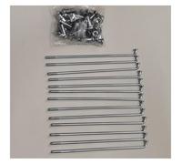 Dxhntskxo 9G E-Bike Spokes, 36pcs 3.5mm Motorcycle Wheel, 45# Carbon Steel Heavy Duty for E-Bicycle, Motorbike & Scooter Repair & Building (amarillo)