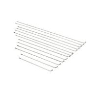 Dxhntskxo Juego de 5 tacos y tacos de acero inoxidable 12 G, J-Bend Heavy Duty 54-288 mm, para reparación de ruedas de bicicleta eléctrica (12 G 191 mm)