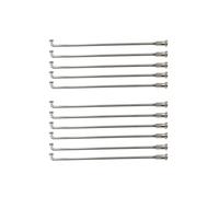 Dxhntskxo Paquete de 40 radios de bicicleta eléctrica de 10 G, radios curvados en J de acero inoxidable 304 de 3,2 mm para ruedas de motor de cubo de bicicleta eléctrica y motocicleta (longitud 122 mm