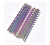 Dxhntskxo Rainbow foyBicycle Spoke 1 unidad - Pull recto de acero inoxidable con pezón vibrante para bicicleta de carretera (291 mm)