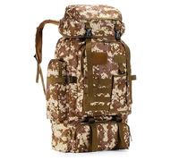 DXIA 新品 Mochilas Senderismo, 80L Mochilas de Marcha, Mochilas Impermeables para Viajes al Aire Libre, Grandes Mochila Senderismo Ligera, para Camping, Senderismo y Viajes (Camuflaje)