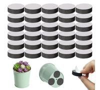DXIA 30 Pies para Macetas, Pies para Macetas de Exterior, Pies Invisibles para Macetas, Elevadores de Macetas con Almohadillas Autoadhesivas, Pies Negros para Macetas de Terraza, Jardín, Balcón