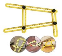 DXIA Herramienta de Plantilla de Angulos, Multi-ángulo Regla de Medición, Encontrar Ángulos Fácilmente y Herramienta, para Los Constructores, Handymen, Artesanos, Ingenieros, Estudiantes