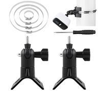 DXiongW 2 Piezas Soporte para Cámara Eufy 2/2C/2C Pro/3/3C/E Arlo Pro 2/3/4 Ultra 2 Ajustable Soporte para Eufy Reolink Aosu y Otras Cámaras con Tornillo de 1/4" Montaje en Poste para Exterior Negro