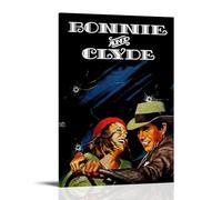 DXLFHG Bonnie And Clyde - Póster moderno impermeable para decoración de pared, decoración única para el hogar, gran recuerdo para aniversarios y cumpleaños, estilo marco, 30 x 45 cm