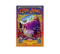 DXLFHG Elton John - Póster moderno impermeable para decoración de pared, decoración única para el hogar, gran recuerdo para aniversarios y cumpleaños, estilo sin marco, 20 x 30 cm