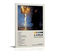 DXLFHG J Cole The Off-Season - Póster moderno impermeable para decoración de pared, decoración única para el hogar, gran recuerdo para aniversarios y cumpleaños, estilo marco, 20 x 30 cm