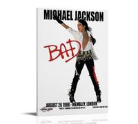 DXLFHG Michael Jackson - Póster moderno impermeable para decoración de pared, decoración única para el hogar, gran recuerdo para aniversarios y cumpleaños, estilo marco, 40 x 60 cm