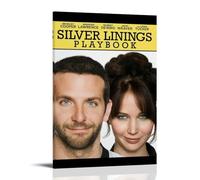 DXLFHG Silver Linings Playbook 2012 - Póster moderno impermeable para decoración de pared, decoración única para el hogar, gran recuerdo para aniversarios y cumpleaños, estilo marco, 60 x 90 cm