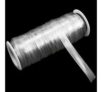 DXLing 1cm x 12 m Banda Elástico Transparente TPU Alta flexibilidad Elástico Transparente Elástico de Peso Ligero Ligera Elástica antideslizante Banda Elástico para Proyectos de Costura de Tela