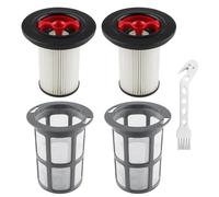 DXLing 2 Piezas Filtro de repuesto y protector de pelusas para aspiradora compatible con Bosch Unlimited Gen2 Serie 8 HEPA filtro compatible con Bosch 12036642 12023349 con cepillo de limpieza