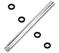 DXLing 22.5cm Tubo de Extensión de Ducha de Acero Inoxidable Forma Redonda de Cromo de Mano Extensor de Cabezal de Ducha de Mano de Cromado para Baño Accesorio Alcachofa Fija