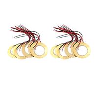 Dxoniislh 20 Piezas de Placa de Oblea de Cerámica Piezoeléctrica Piezoeléctrica de 27 mm de Diámetro para Altavoz Zumbador