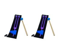 Dxoniislh 2X 136.1 OM136.1 Tenedor de AfinacióN de AleacióN de Aluminio con Martillos para Curar Chakras, Terapia de Sonido, Aliviar el EstréS, PúRpura