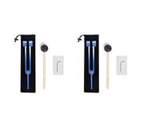 Dxoniislh 2X Diagnóstico de Aleación de Aluminio de 128 Hz con Martillos para Pruebas del Nervioso Terapia de Curación de Sonido Cuidado de