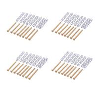 Dxoniislh 32 Piezas M3 X 30mm Fonocaptor Humbucker de Guitarra Electrica Tornillo y Resorte de de Ajuste - Dorado