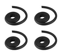 Dxoniislh 4piezas 2M Protección para Niños Mesa Guardia Tira Productos de Seguridad para Bebés Borde de Vidrio Muebles Horror Crash Bar Esquina Espuma Parachoques Colisión (Negro)