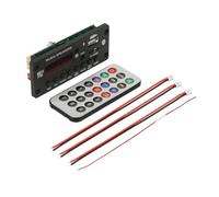 Dxoniislh Amplificador de 50 W, 12 V, MP3, placa decodificador Bluetooth 5.0, 25 W, reproductor de MP3 para coche, módulo de grabación USB, radio FM AUX para altavoz