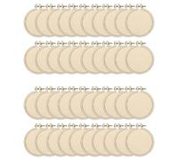 Dxoniislh Paquete de 40 Mini Aros de Bordado, Aros Cruzados Redondos de Madera, de Exhibición de Aros de Madera, Círculo para Manualidades DIY