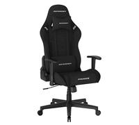 DXRacer Robas Lund Prince L PF132 - Silla de Escritorio para Videojuegos, Oficina, con función basculante, Silla giratoria de Altura Ajustable, Silla ergonómica para PC, Color Negro