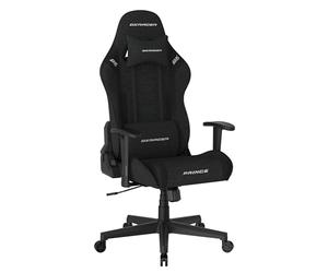 DXRacer Robas Lund Prince L PF132 - Silla de Escritorio para Videojuegos, Oficina, con función basculante, Silla giratoria de Altura Ajustable, Silla ergonómica para PC, Color Negro