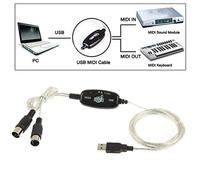 DXTSXLU Cable Convertidor USB a teclado midi interface adaptador