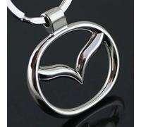 DXTYHB Coche Llavero para Mazda 6, Llavero de Acero Inoxidable con Logotipo, Automático Accesorios de La Decoración de La Llave del Coche,Silver