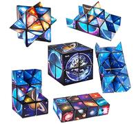 DxxD Cubo infinito de estrellas para niños de 6, 7, 8, 9, 10, 11 años, regalos para niños y niñas, juguetes para ansiedad, cubo mágico de planeta, rompecabezas inteligentes para edades de 8 a 12 años